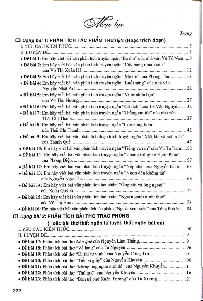 NHỮNG BÀI VĂN, ĐOẠN VĂN THAM KHẢO MÔN NGỮ VĂN LỚP 8 (Theo Chương trình GDPT mới)